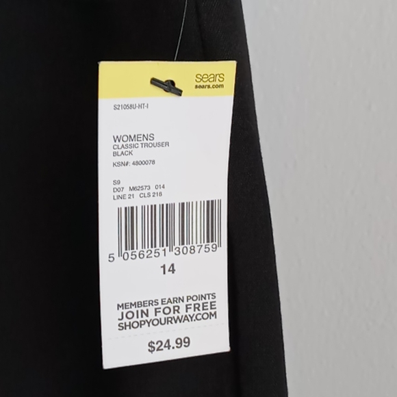 NWT Black Pants Jaclyn Smith Collection - Picture 5 of 10